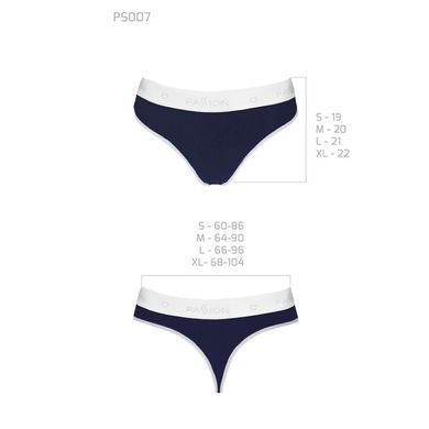 Спортивні трусики-стрінги Passion PS007 PANTIES M, navy blue SO4252 фото