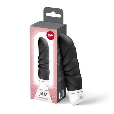 Мінівібратор Fun Factory JAM Black, підходить для клітора, рельєфний SX3686 фото
