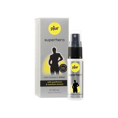 Спрей-пролонгатор pjur Superhero Performance Spray 20 мл, всотується в шкіру, природні компоненти PJ10450 фото