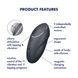 Вібростимулятор-пульсатор Satisfyer Tap & Climax 1 Grey, ефект постукування пальцем, 2 мотори SX0567 фото 7