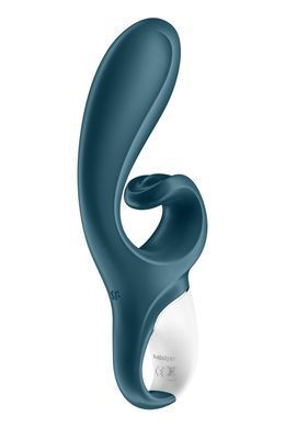Смарт вібратор-кролик Satisfyer Hug Me Bluegrey, 2 мотори, діаметр 4,2см, широка кліторальна частина SO6273 фото