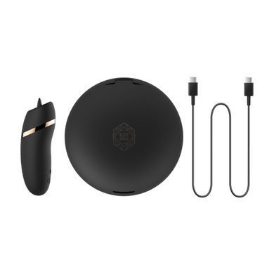 Мінівібратор з язичком Rosy Gold - Vibrating & Licking Dual Stimulator SX3920 фото
