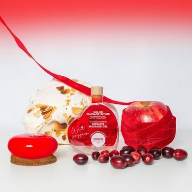 Масажний гель EXSENS With Passion Candy Apple 50 мл, розігрівальний, без цукру, їстівний SX2191 фото