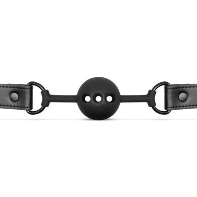 Повітропроникний кляп Bedroom Fantasies: Breathable Silicone Ball Gag, чорний SO8816 фото