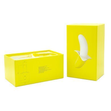 Вібратор-банан Banana Bliss Mini Silicone Vibrator, вагінально-кліторальна стимуляція, 10 режимів SX2601 фото