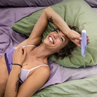Вібратор з пелюстками Fun Factory VOLITA purple, компактний, дуже тихий, на батарейках SX3687 фото
