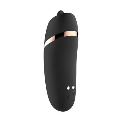 Мінівібратор з язичком Rosy Gold - Vibrating & Licking Dual Stimulator SX3920 фото