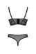 Комплект Passion DROSERA SET black, XXL/XXXL, сітка+мереживо, бюстьє та трусики танга SX0481 фото 4