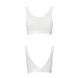 Топ з прозорою вставкою Passion PS002 TOP L, white SO4203 фото 4