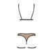 Еротичний комплект спідньої білизни Passion GABI SET S/M beige, трусики з гартерами SO8437 фото 4