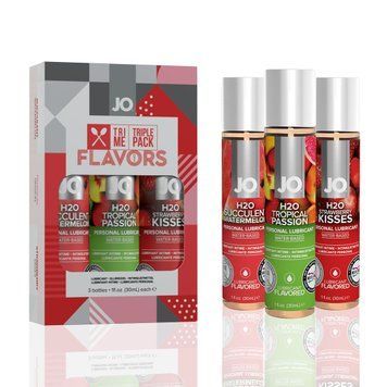Набір JO Tri-Me Triple Pack &mdash; Flavors (3&times;30 мл) три різні смаки оральних змазок SO2840 фото