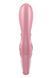 Смарт вібратор-кролик Satisfyer Hug Me Pink, 2 мотори, діаметр 4,2см, широка кліторальна частина SO6274 фото 5