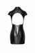 Сукня Noir Handmade F309 Fantasy, 3XL, black, міні, під латекс, короткий рукав, шнурівка ззаду SX0296 фото 5