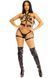 Портупея та гартери Leg Avenue Garter Body Harness with Detachable Back Handle Black M SX1714 фото 8