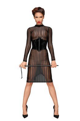 Сукня з мокрим ефектом Noir Handmade F182 Classic dress made of elastic tulle, L SX0049 фото