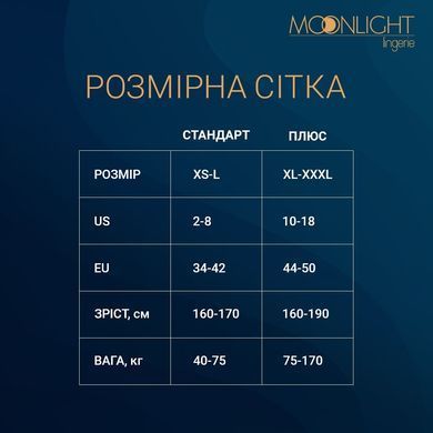 Сукня-бодістокінг Moonlight Plus Model 01 XL-XXXL Black, міні, без рукавів SO8192 фото