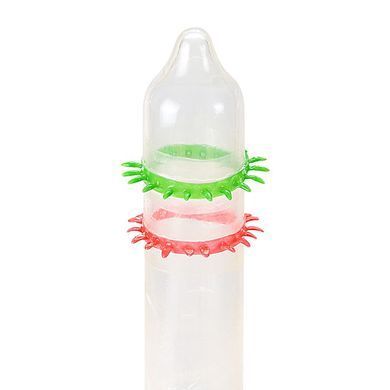 Насадка на член Recare Spike Condom Green (презерватив з рядами шипів) SX3357 фото