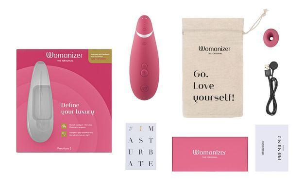 Вакуумний стимулятор клітора Womanizer Premium 2 (Smart Silence, Autopilot) SO8753 фото