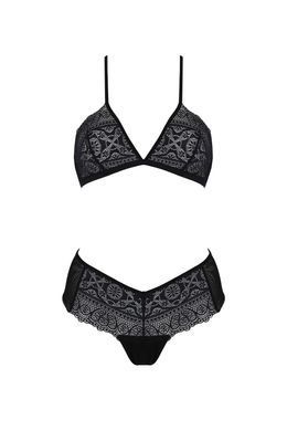 Комплект Passion KERRIA BIKINI black, XXL/XXXL, бралет і трусики-бікіні SX0484 фото