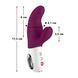 Вібратор-кролик Fun Factory MISS BI grape/white, 2 незалежні мотори, діаметр 4,2 см SX0945 фото 1