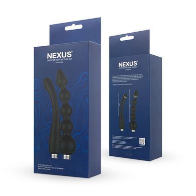 Набір анальних насадок для душу Nexus Advanced Shower Douche Duo Kit &ndash; Black, 2 шт SO9858 фото