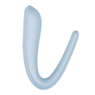 Вібратор для пар Satisfyer Double Classic Light Blue з одним моторчиком SX3654 фото