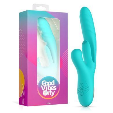 Вібратор-кролик Good Vibes Only - Lisa Thrusting Rabbit Vibrator with G-Spot Stimulator SX3066 фото