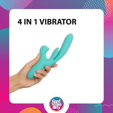Вібратор-кролик Good Vibes Only - Lisa Thrusting Rabbit Vibrator with G-Spot Stimulator SX3066 фото