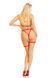 Портупея з чокером і гартери Leg Avenue 2PC Vegan Leather Nurse Harness Teddy and Headband Red M SX1717 фото 10