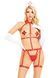 Портупея з чокером і гартери Leg Avenue 2PC Vegan Leather Nurse Harness Teddy and Headband Red M SX1717 фото 5