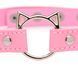 Чокер Master Series Kinky Kitty Ring Slim Choker - Pink SX1185 фото 3