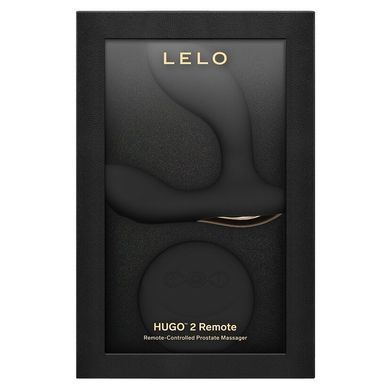 Масажер простати LELO Hugo 2 Remote Black, 2 мотори, дуже потужний, пульт ДК SX0691 фото