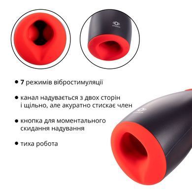 Мастурбатор Otouch NINJA 2, 7 режимів вібрації, ефект стискання SO9379 фото