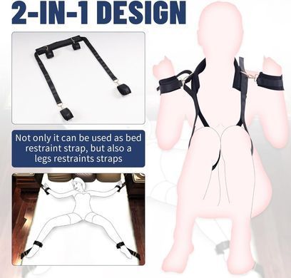 БДСМ-набір LOCKINK YEAHWOW Bed Restraint set SX2844 фото