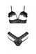 Еротичний комплект Passion DOLLY SET, S/M, black, з відкритими чашками SO9705 фото 3