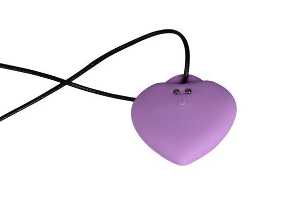 Мінівібратор &laquo;Сердечко&raquo; FairyGasm PleasureStone violet, 9 режимів, на шнурку SX0646 фото