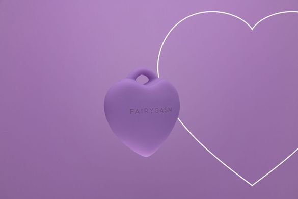 Мінівібратор &laquo;Сердечко&raquo; FairyGasm PleasureStone violet, 9 режимів, на шнурку SX0646 фото