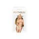 Трусики-тонг Penthouse Dangerous Darling M/L White, мереживо, висока посадка, виріз спереду, бантик SO6496 фото 3