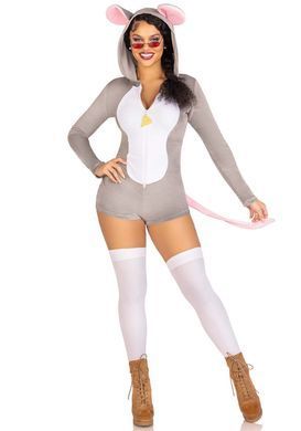 Комбінезон-костюм миші Leg Avenue Comfy Mouse L, з капюшоном SO9223 фото