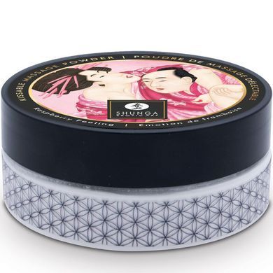 Смачна пудра для оральних пестощів Shunga Body Powder Raspberry feeling, 75 г, аромат малини SX0588 фото