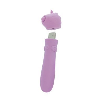 Вібратор-єдиноріжка Unihorn USB Bullet &ndash; Karma Lilac, віброкуля, USB-зарядка, 10 режимів SX2868 фото