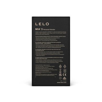 Шикарна віброкуля LELO Mia 3 Black SX2555 фото