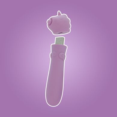Вібратор-єдиноріжка Unihorn USB Bullet &ndash; Karma Lilac, віброкуля, USB-зарядка, 10 режимів SX2868 фото