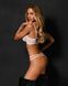 Комплект Obsessive Premisis White 3-pcs crotchless set S/M SX3118 фото 5