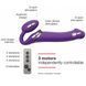 Безремінний страпон з вібрацією Strap-On-Me Vibrating Violet M, діаметр 3,8 см, пульт ДК, регульований SO3825 фото 3