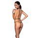 Боді-халтер з екошкіри Passion JANNIES BODY L/XL black SO8442 фото 2