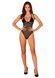 Прозоре боді Obsessive Selinne teddy XS/S Black, дрібна сітка, подвійні бретелі SO8664 фото 6