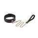 Нашийник з повідцем Liebe Seele Black Organosilicon Collar with Leash, екошкіра SO9484 фото 1