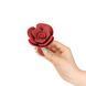 Силіконова анальна пробка Lux Active с розой - Red Rose Silicone Anal Plug SX3924 фото 4