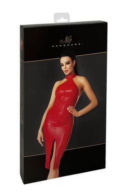 Сукня Noir Handmade F354 Red powerwetlook dress - L SX2104 фото